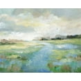 thumbnail image 2 of Nan 18x15 Black Ornate Wood Framed with Double Matting Museum Art Print Titled - Winding Stream, 2 of 4