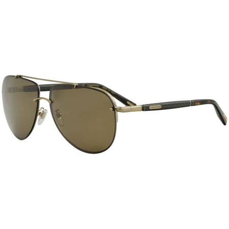 Chopard Men's SCHC28 SCH/C28 H18P Gold Fashion Pilot Polarized Sunglasses 63mm