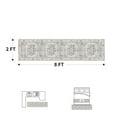 thumbnail image 4 of SIXHOME 2'x8' Runner Rugs Machine Washable Runner Vintage Medallion Non Slip Soft Carpet Rug Runner for Bedroom Hallway Kitchen Entryway Laundry Indoor Retro Home Decor Gray, 4 of 6