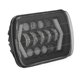 thumbnail image 3 of Faros delanteros LED de 5 x 7 pulgadas, diseño de flechas cuadradas, conector H4, IP67 a prueba de agua para camiones todoterreno de 60 W, 3 of 8