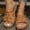 Brown, variant on Fnooota Women's Wedge Sandals, Open Toe Casual Slip On Holiday Summer Shoes Black Size 7