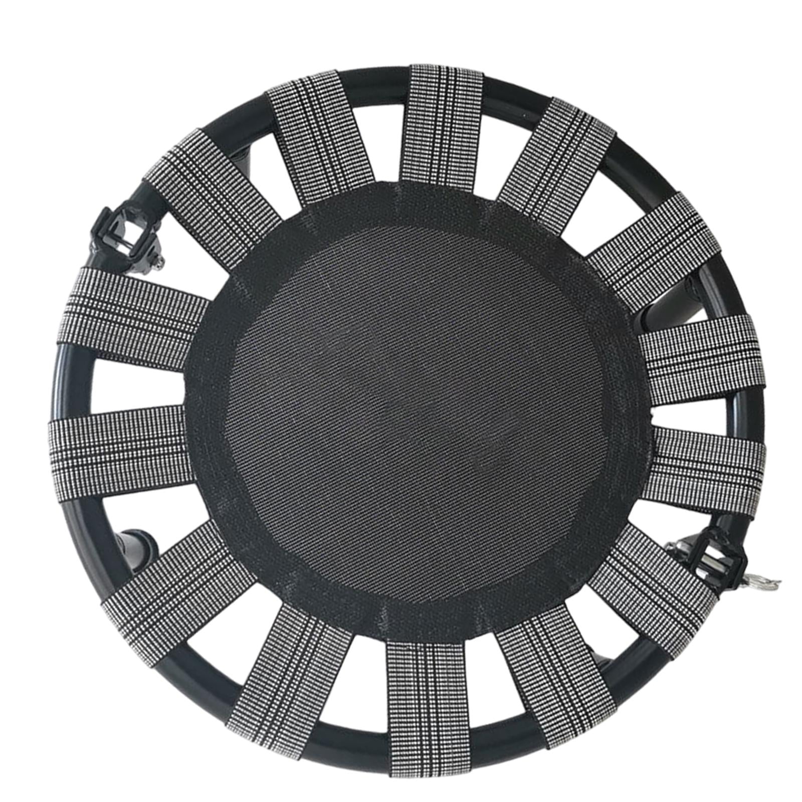 harayaa Mini Trampoline Folding Trampoline with Rubber Foot Pads Round Trampoline Jumping Bed for Birthday Gifts Fitness Workout Yard