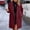 Wine, variant on LOVZFMLL Jackets for Women's Fashion Winter Solid Color Top Button Pockets Thirt Long Sleeve Coat