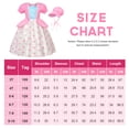 thumbnail image 6 of EleFairy Girls Pink Polka Dot Princess Costume Dress Up Outfits with Hat (3T/100), 6 of 6