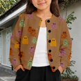 thumbnail image 2 of JAJAHO Toddler And Kids Girls Cardigan Halloween Open Front Button Down Jacket 1-8Y, 2 of 6