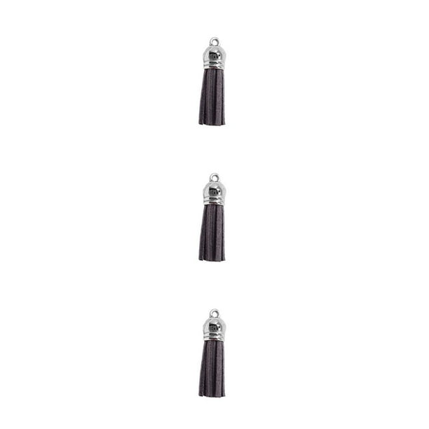 Advancent 28 Piezas Bolsa Keychian Charms Creativo Delicado Llavero Colgante Borlas Accesorio DIY Simple para Bolsas Llaves gris oscuro Type1 NO1