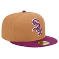 thumbnail image 3 of Men's New Era Brown/Purple Chicago White Sox Two-Tone Color Pack 59FIFTY Fitted Hat, 3 of 6