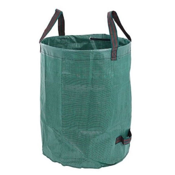 Green Foldable Garden Waste Litter Bag 19.7 x 23.6 Inch Holds 33 Gallons
