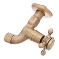 thumbnail image 1 of BRIGHTFUFU Tap Wall Mounted Vintage Style Drip Free for Kitchen Bathroom Installation Golden Finish, 1 of 8