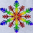 thumbnail image 2 of CafePress - Rainbow Stars Snowflake - Cute Infant Baby Football Bodysuit, 2 of 3