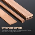 thumbnail image 3 of Copper Flat Bar, 0.04" x 5/16" x 13'' C110 Solid Copper Bus Bar Stock Plate, 3 of 6