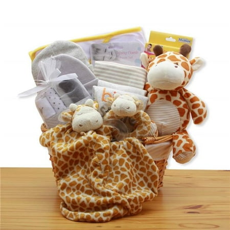 Jungle Basket - GBDS 890832-Y Jungle Safari New Baby Gift Basket - Yellow
