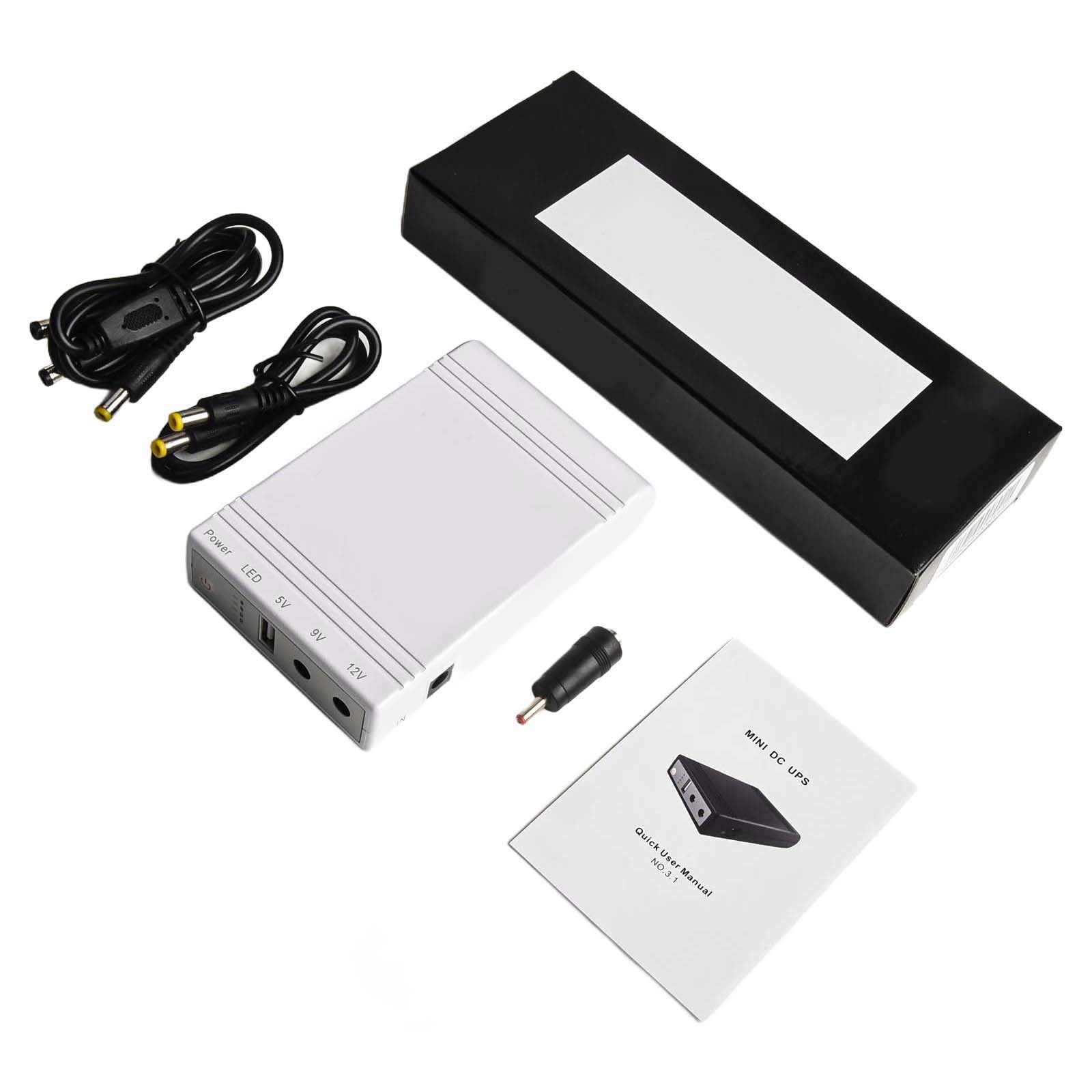 10400Mah Mini Ups Uninterruptible Power Supply Dc12V 9V 5V Monitor Router Backup 10400Mah Mini Ups Uninterruptible Power Supply