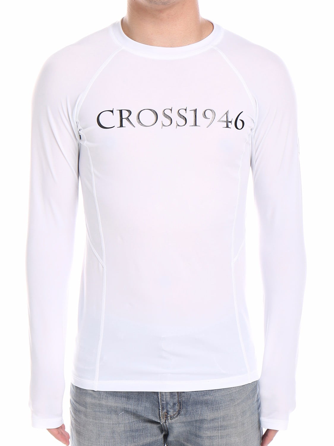 Long Sleeve Shirt UV Rash Guard Swimwear Athletic Basic Skins Rashguard Swim CROSS1946 Mens UPF 50