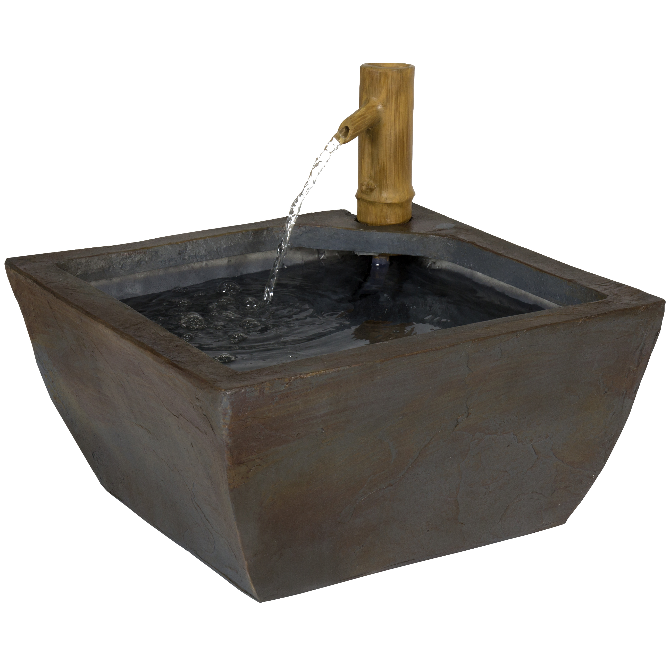 Best Choice Products Outdoor Decor 16" Polyresin Bamboo Spout Water Fountain Zen... by