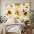 thumbnail image 3 of Summer Sunflowers Tapestry for Bedroom Wall Hanging Tapestry, Pastoral Rose Floral Farmhouse Vintage Ceiling Backdrop Tapestries Poster Blanket Wall Decor for Teens Room Living Room Dorm 39" x 59", 3 of 8