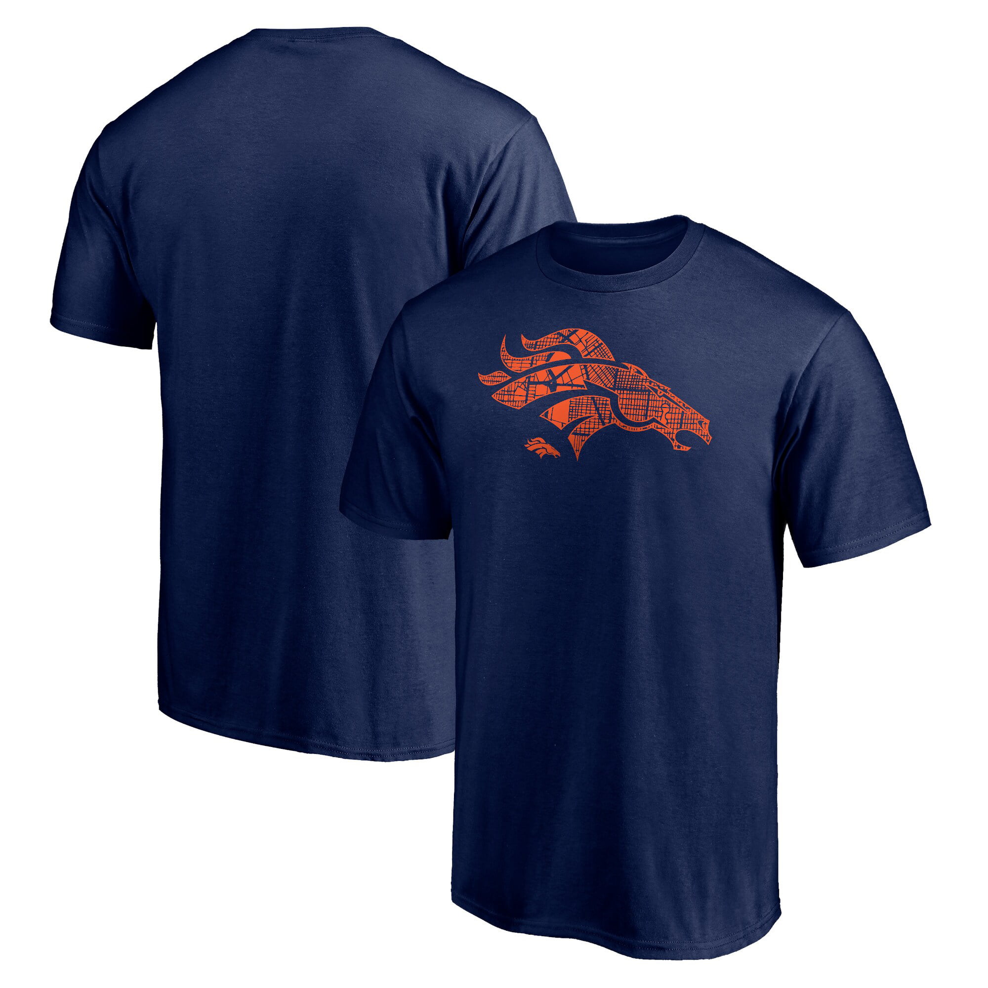 Men's NFL Pro Line by Fanatics Branded Navy Denver Broncos City Logo T ...