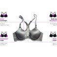 thumbnail image 4 of Maidenform Womens Pure Genius T-Back Bra with Lace, 38D, Misted Rose, 4 of 5