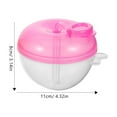 thumbnail image 2 of FOMIYES 4Pcs Portable Formula Dispenser Pink PP Easy Cleaning for Traveling Parents, 2 of 8