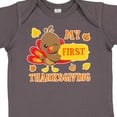 thumbnail image 4 of Inktastic My First Thanksgiving with Turkey and Leaves Boys or Girls Baby Bodysuit, 4 of 5