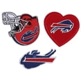 thumbnail image 2 of 3 Pcs Rugby Team Logo Embroidery Patch, Helmet and Heart Logo Iron-on Patch for Jacket Backpack Jean, 2 of 5