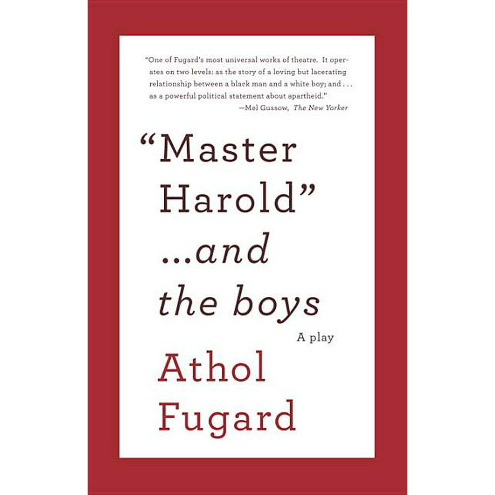 Vintage International Master Harold and the Boys A Play (Paperback)