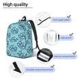 thumbnail image 4 of Naloa Canvas Backpack for Men Women Best Dad Ever Print Rucksack Casual Travel Daypack Large and Small Durable College Tote Satchel Bookbag for Teens, 4 of 6