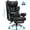 Black(fabric), variant on CloudRest Pro 400lbs Executive heavy duty office chair, High Back Ergonomic Computer Desk Chairwith Lumbar Back Support,Black