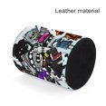 thumbnail image 4 of Drones Asesinos -theme Cylinder Pen Holder Pencil Organizer with Flannel Lining PVC Leather Material Cardboard Base for study work 10*8CM, 4 of 6