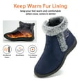 thumbnail image 4 of Womens Warm Faux Fur Lined Winter Snow Boots Waterproof Ankle Boots Outdoor Booties Comfortable Shoes for Wome, 4 of 8