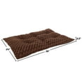 thumbnail image 2 of Petmaker Large Dog Crate Pad Faux Fur Pet Bed with Non-Slip Bottom for Crates and Kennels - Brown, 2 of 6