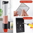 thumbnail image 3 of Dispensador de vasos IWNTWY, soporte de pared tipo tirador, 200 ml, 350 ml, negro, 3 of 9
