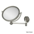 thumbnail image 2 of 8 Inch Wall Mounted Extending Make-Up Mirror with Dotted Accents - Polished Nickel / 3X, 2 of 5