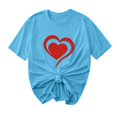 thumbnail image 1 of Camisetas de Manga Corta para Mujeres, Camiseta de Cuello Redondo Impresa de Moda, Primavera Y Verano Casual, 1 of 8