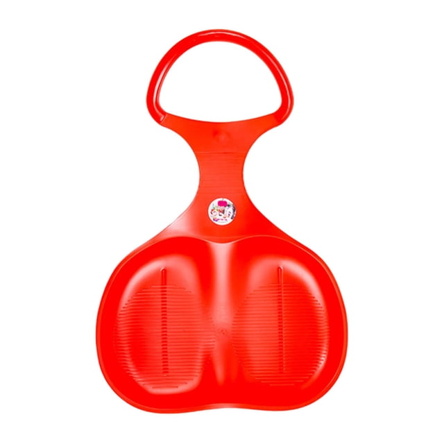 Trineo de nieve para niños, trineo deslizante de arena, juguete de esquí resistente para exteriores, tobogán de 38 cm x 57 cm Rojo