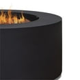thumbnail image 6 of Afuera Living Round Contemporary Steel Propane Fire Table in Black, 6 of 8