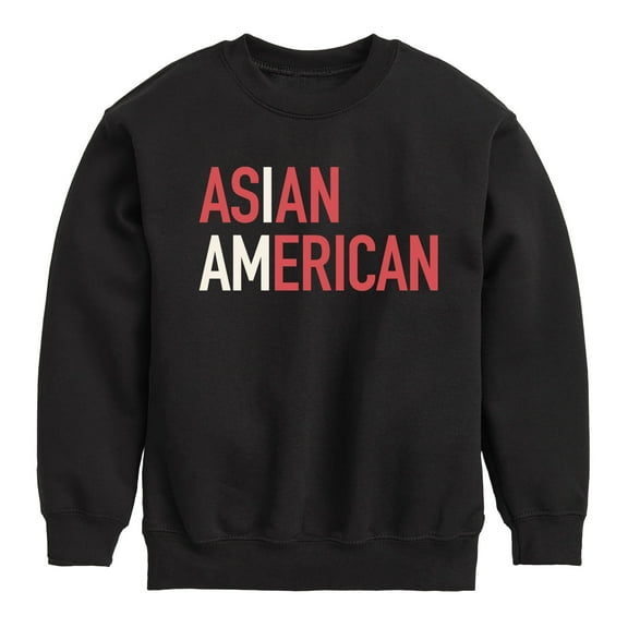 Instant Message - I Am Asian American - Toddler And Youth Crewneck Fleece Sweatshirt