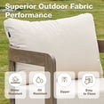 thumbnail image 4 of COMLAX FIELD Outdoor Furniture Set, 5-Piece Metal Patio Conversation Set with 6" Thick Cushions, Outdoor Chairs and Table Set, 4 of 6