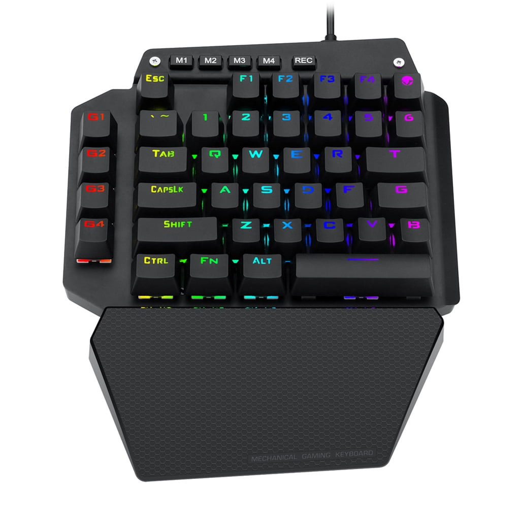 44 Keys Mechanical Gaming Keyboard Replacement RGB LED Backlit Outemu Switch Full for Key Macro Defines One-hand Keyboar