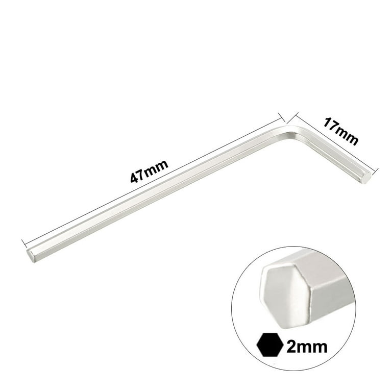 L Shape Inner Hexagonal Spanner Flat End M4 Hex Key Wrench Tool