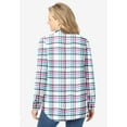 thumbnail image 2 of Woman Within Plus Size Pintucked Flannel Shirt, 2 of 3