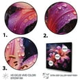 thumbnail image 3 of Designart "Pink And violet Fuchsia Fantasy IV" Floral Floater Framed Wall Decor, 3 of 7