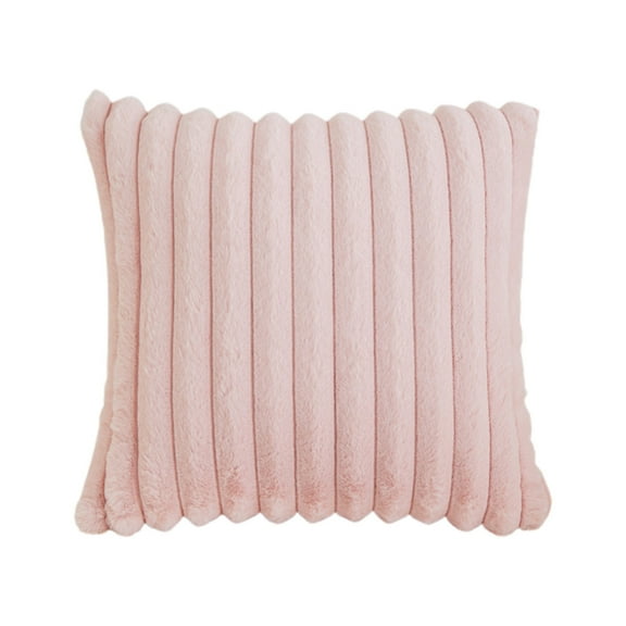 JoyMoreHome Plush Striped Throw Pillow, 17.7x17.7 Inch Decorative Throw Pillow, Soft Cozy Cushion, for Bed, Bedroom, Spfa, Livingroom