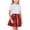 Red, variant on Atogsazn Kids Girls Pleated Shiny Mini Skirt Children Casual Metallic Skirt Athletic Tennis Skirt Summer Silver 14-15 Years Fashion