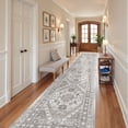 thumbnail image 6 of Roxstand 2'x12' Washable Runner Rug for Hallway Entrance Bedroom Entryway, Vintage Oriental Non Slip Stain Resistant Kitchen Rugs, Brown, 6 of 10