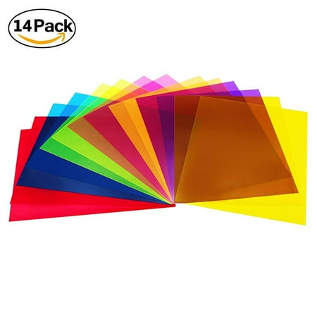 plastic colored sheets sheet transparency overlays film colors light assorted correction gel filter pack inch