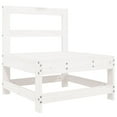 thumbnail image 3 of vidaXL 7 Piece Garden Lounge Set White Solid Wood Pine, 3 of 5