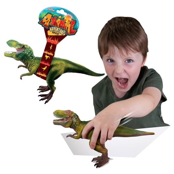 Animal Adventure Replicas - T-Rex by Deluxebase, Realistic Animal Figurine, Dinosaur Toy for Kids, Animal Replica Birthday Gift and Party Favor