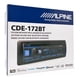 thumbnail image 5 of Estéreo 1 DIN Alpine CDE-172BT iPod iPhone Pandora SiriusXM Ready Bluetooth RGB CD USB Alpine CDE172BT, 5 of 7