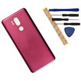 thumbnail image 2 of G710EM Glass Battery Back Cover Compatible with LG G7 ThinQ G710EM G710PM G710VMP G710ULM G710EMW G710EAW G710AWM G710N (Raspberry Rose), 2 of 4